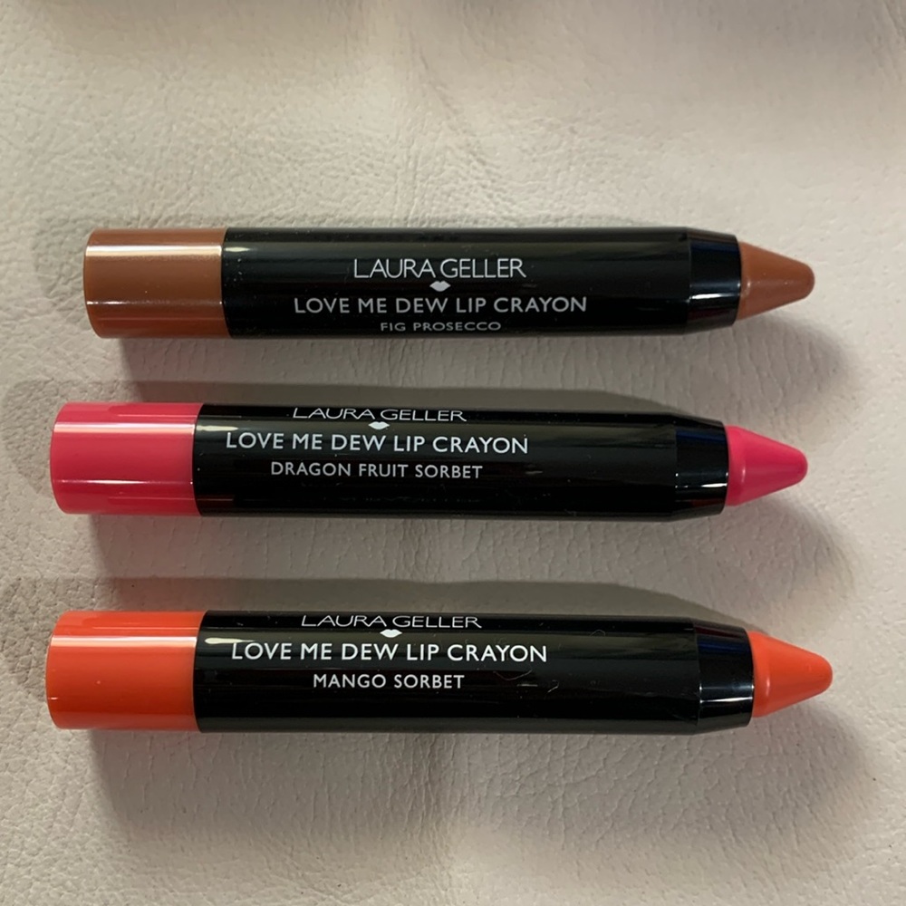 Laura Geller love me dew lip crayon set